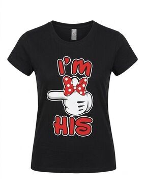 I'm His Graphic T-Shirt - Black & Red